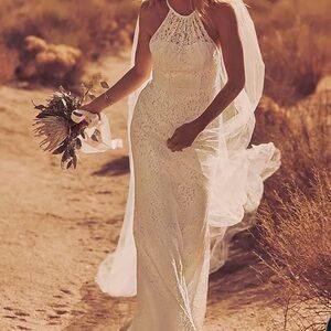 charmeuse cowl bridesmaid dress with swag sleeves Charmeuse Cowl Bridesmaid Dress with Swag Sleeves